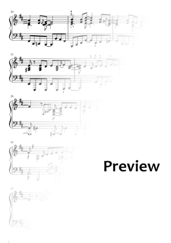 Ain't No Mountain High Enough - piano solo - Image 3
